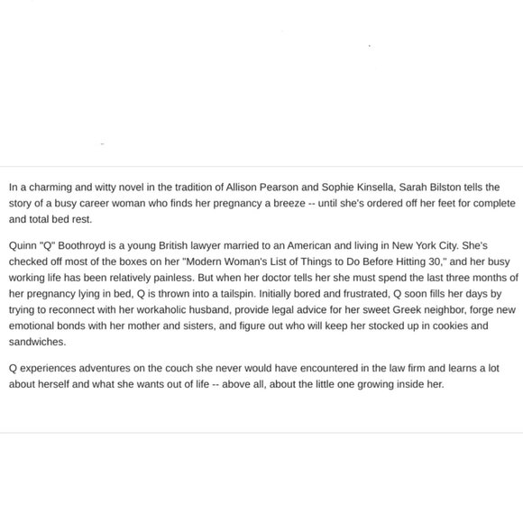 4/$30 Bundle; Novel: "Bed Rest" by Sarah Bilston - Picture 2 of 6